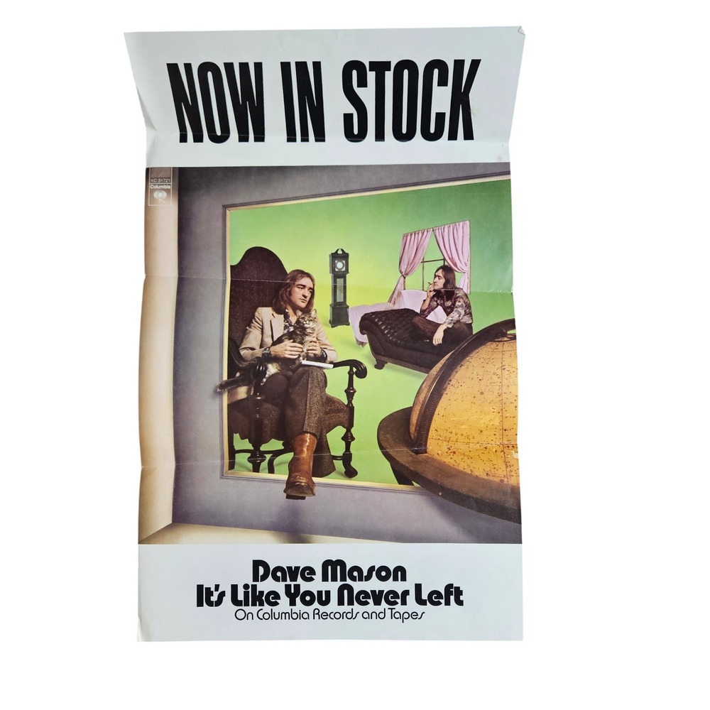 Dave Mason It's Like You Never Left Vintage 1973 Promo Poster 12x20 Columbia